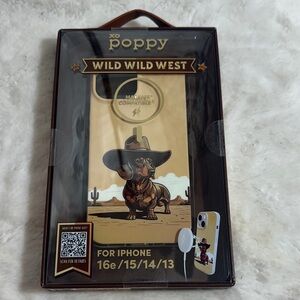 Xo poppy wild wild west dachshund iPhone 16e/15/14/13 case